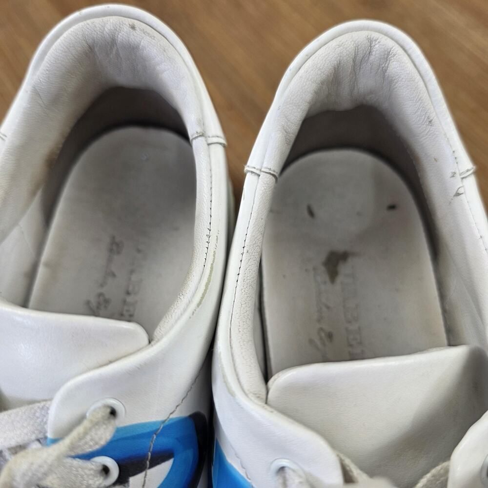 Burberry Shoes Womens Size 38.5 Leather Low Top Made in Italy Sneakers - Picture 13 of 16